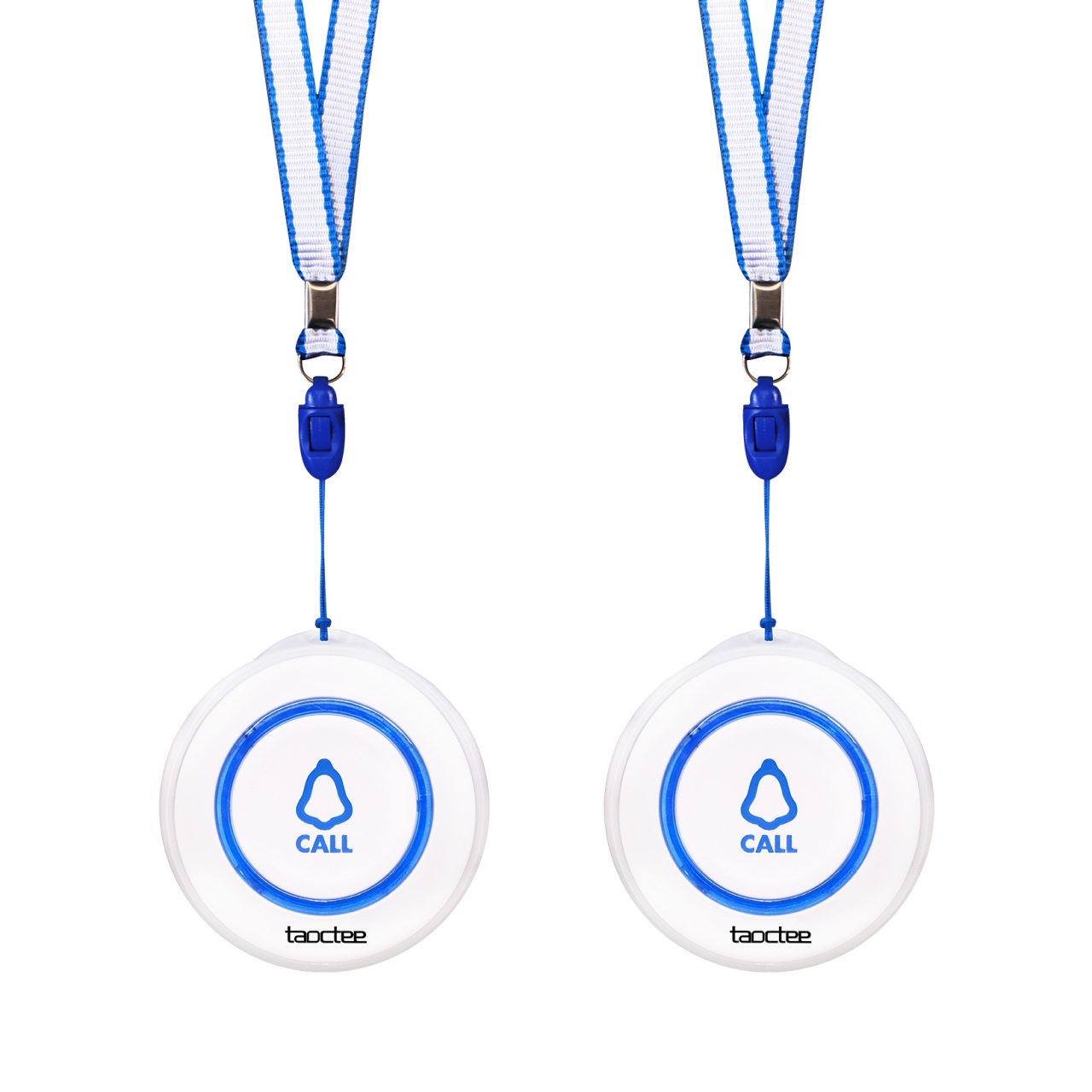 taoctee 家庭用介護呼び出しベル 高齢者 軽量ポータブルコールボタン 家庭用 sos 呼び出しボタンは防水シリコン保護カバーあり 緊急ボタン 高齢者 妊婦 子供 病患 障碍者 送信機2台